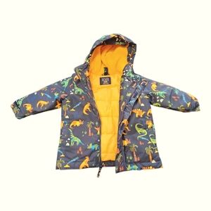 Kids Dinosaur Print Jacket with Hood